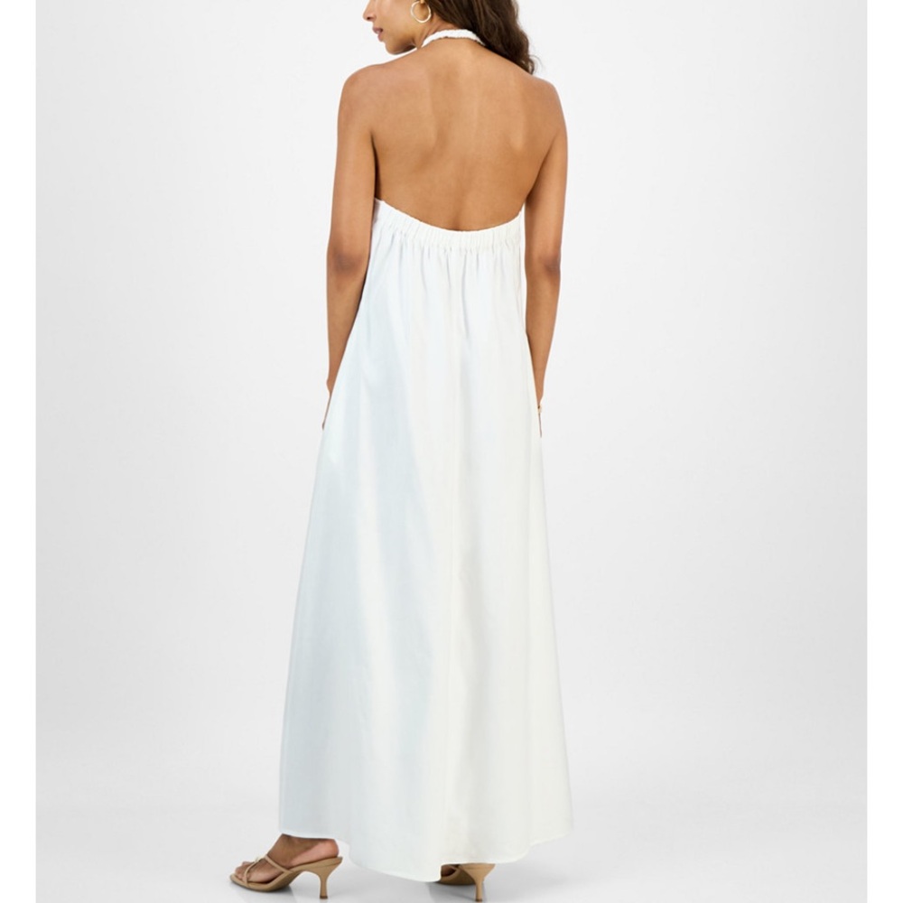 INC International Concepts Elegant White Halter Maxi Dress - Picture 2 of 4